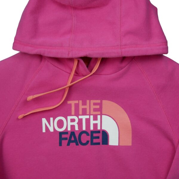 Sweat a capuche femme manches longues rose The North Face Motif imprime Col Rond QWE3208