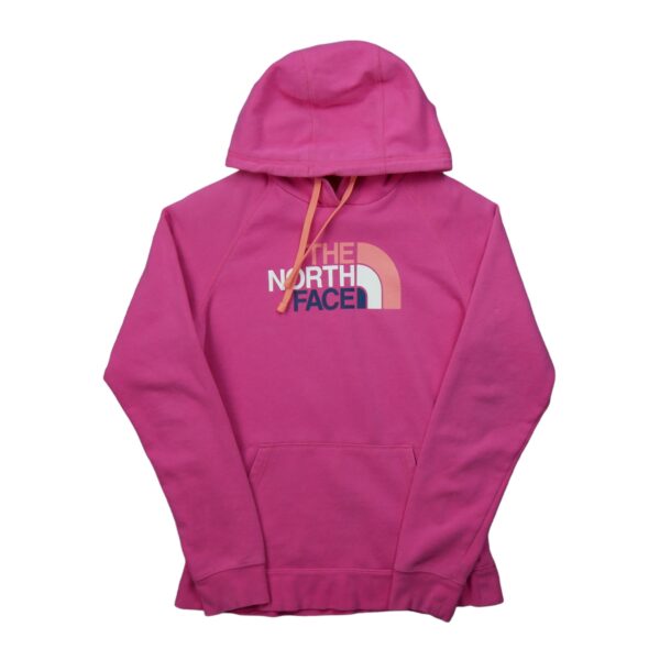 Sweat a capuche femme manches longues rose The North Face Motif imprime Col Rond QWE3208