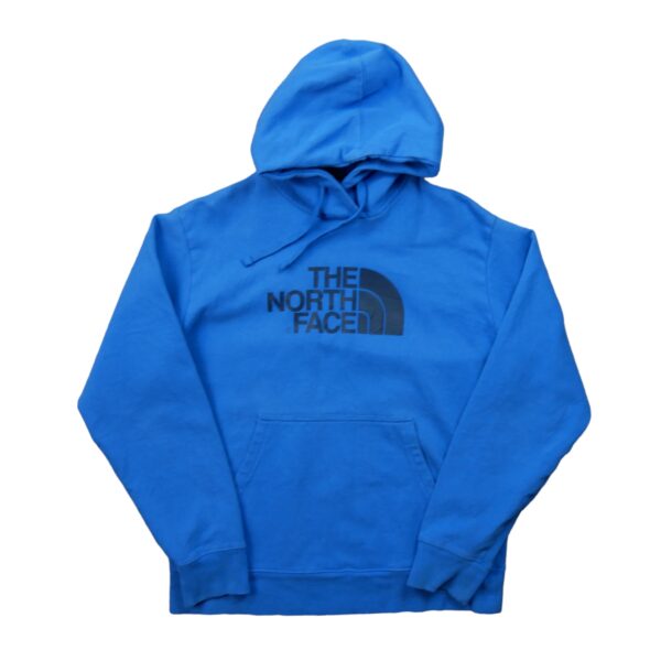 Sweat a capuche homme manches longues bleu The North Face Motif imprime Col Rond QWE1120