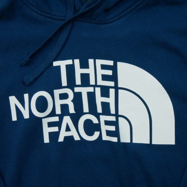 Sweat a capuche homme manches longues bleu The North Face Motif imprime Col Rond QWE2036