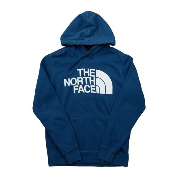 Sweat a capuche homme manches longues bleu The North Face Motif imprime Col Rond QWE2036