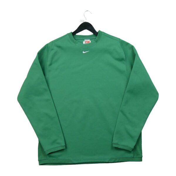 Sweat homme manches longues vert Nike Col Rond QWE3630