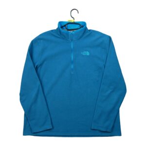 Veste polaires homme manches longues bleu The North Face Col Montant QWE1090