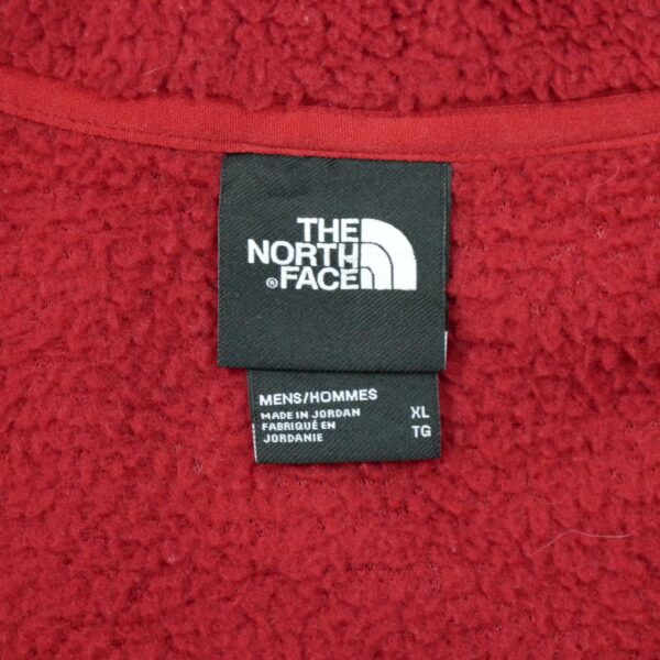 Veste polaires homme manches longues rouge The North Face Col Montant QWE3534