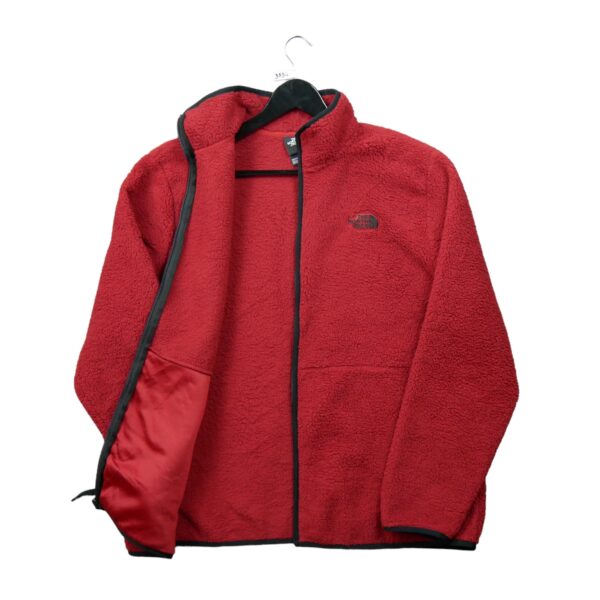 Veste polaires homme manches longues rouge The North Face Col Montant QWE3534