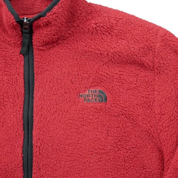 Veste polaires homme manches longues rouge The North Face Col Montant QWE3534