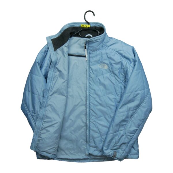 Blouson femme manches longues bleu The North Face Col Montant QWE1517