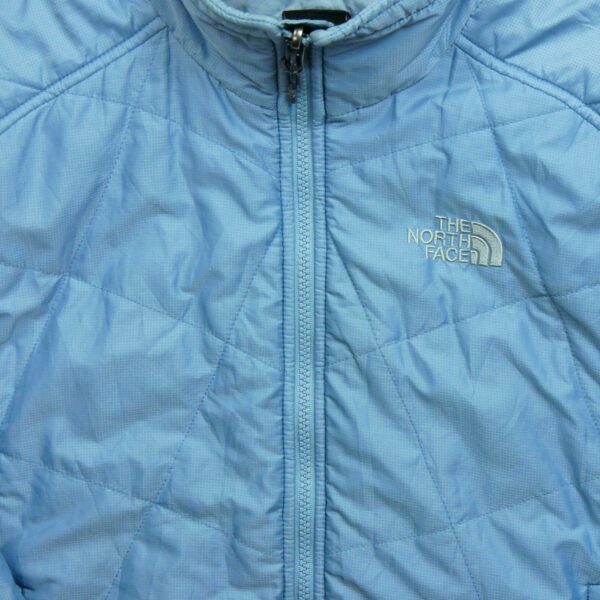 Blouson femme manches longues bleu The North Face Col Montant QWE1517