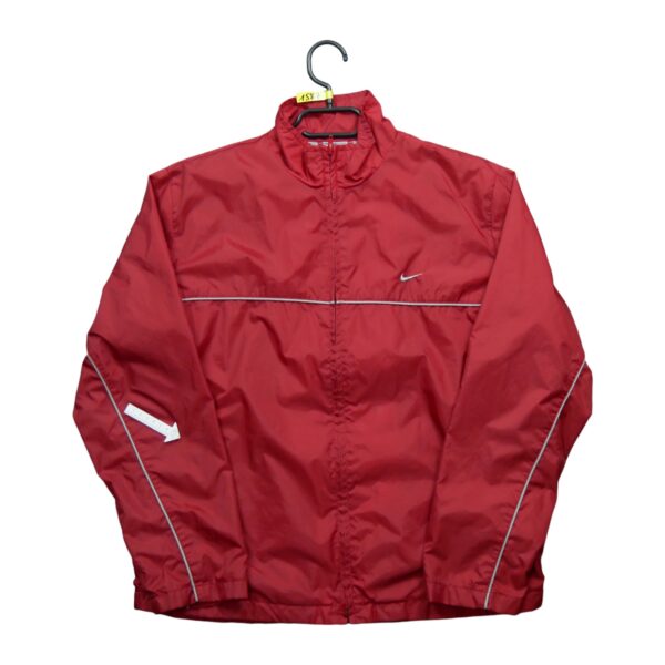 Coupe vent homme manches longues rouge Nike Col Montant QWE1587