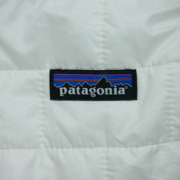 Doudoune femme sans manches blanc Patagonia Col Montant QWE3846