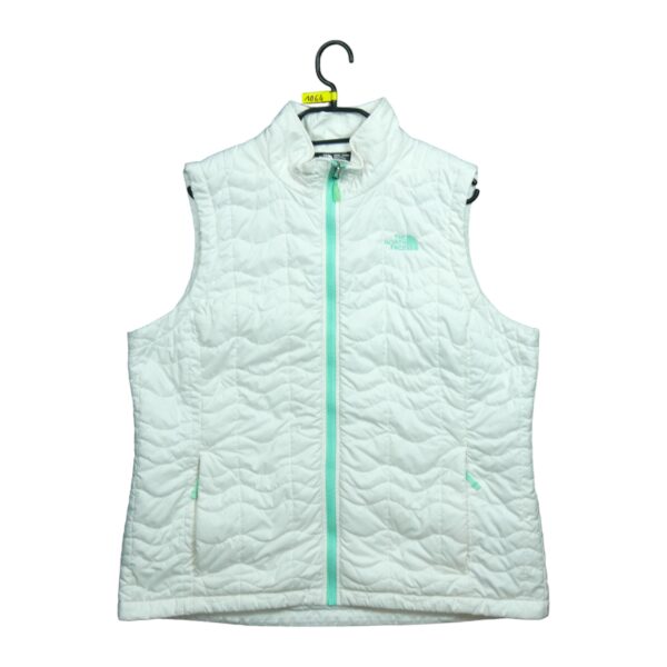 Doudoune femme sans manches blanc The North Face Col Montant QWE1064