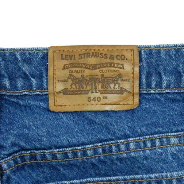 Jean coupe droite homme bleu Levi Strauss Signature Relaxed Fit 540 Made in USA QWE3175