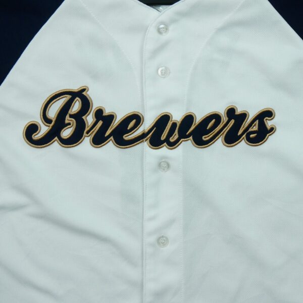 Maillot manches courtes enfant blanc MLB Equipe Brewers de Milwaukee QWE1159