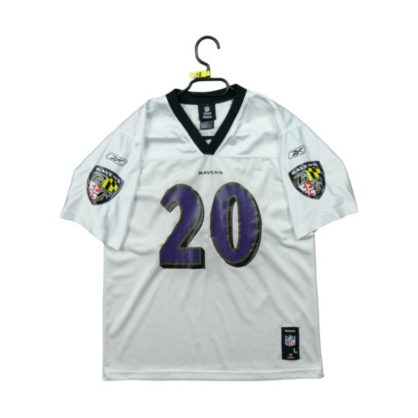 Maillot manches courtes enfant blanc Reebok Equipe Baltimore Ravens QWE1278