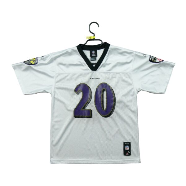 Maillot manches courtes enfant blanc Reebok Equipe Baltimore Ravens QWE1278