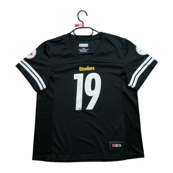 Maillot manches courtes femme noir NFL Team Apparel Equipe Pittsburgh Steelers QWE2210