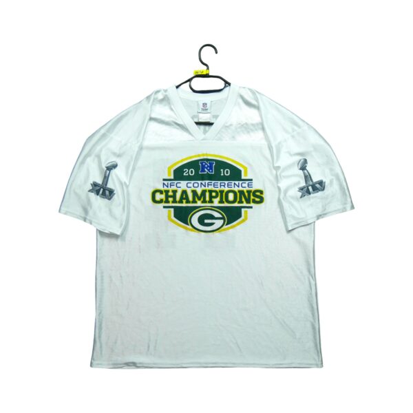 Maillot manches courtes homme blanc NFL Team Apparel Equipe Green Bay Packers QWE1620