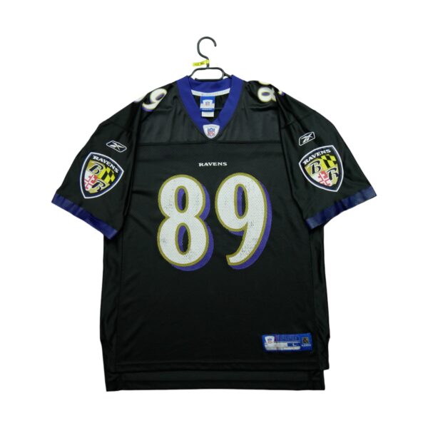 Maillot manches courtes homme noir Reebok Equipe Baltimore Ravens QWE1296