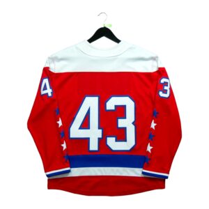 Maillot manches longues homme rouge NHL Equipe Capitals de Washington QWE0160