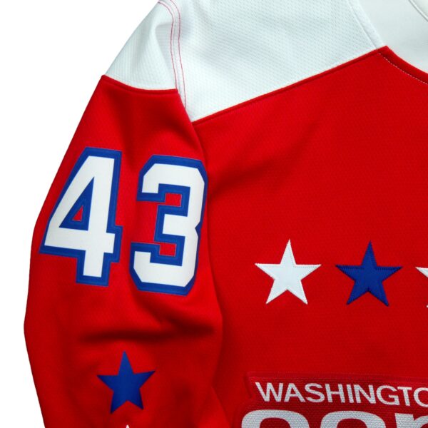 Maillot manches longues homme rouge NHL Equipe Capitals de Washington QWE0160