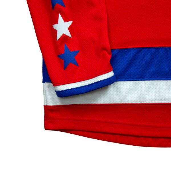 Maillot manches longues homme rouge NHL Equipe Capitals de Washington QWE0160