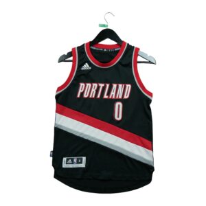 Maillot sans manches enfant noir Adidas Equipe Trail Blazers de Portland QWE0575