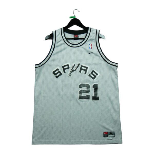 Maillot sans manches homme gris Nike Equipe Spurs de San Antonio QWE0307