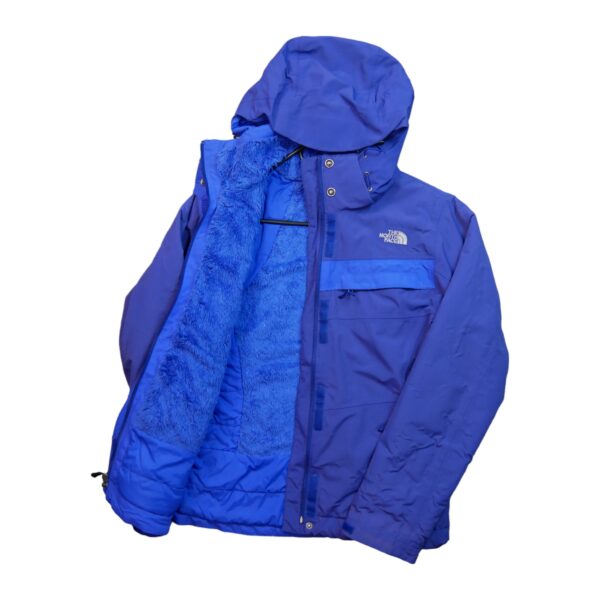 Parka femme manches longues bleu The North Face Col Montant QWE2099