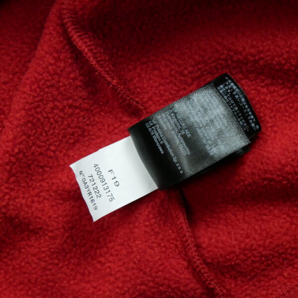 Pull polaire homme manches longues rouge The North Face Col Montant QWE3670