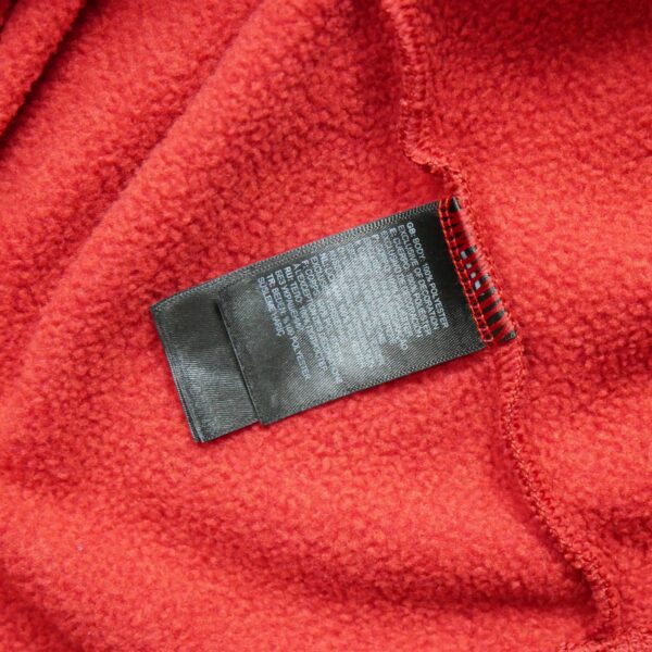 Pull polaire homme manches longues rouge The North Face Col Montant QWE3670