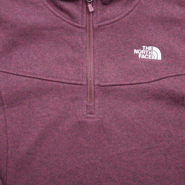 Pull polaires femme manches longues aubergine The North Face Col Montant QWE3085