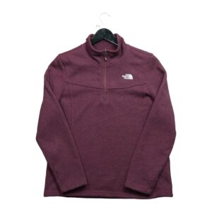 Pull polaires femme manches longues aubergine The North Face Col Montant QWE3085