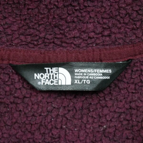 Pull polaires femme manches longues aubergine The North Face Col Montant QWE3085