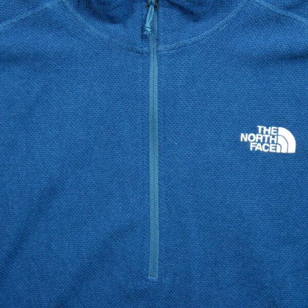 Pull polaires homme manches longues bleu The North Face Col Montant QWE3572