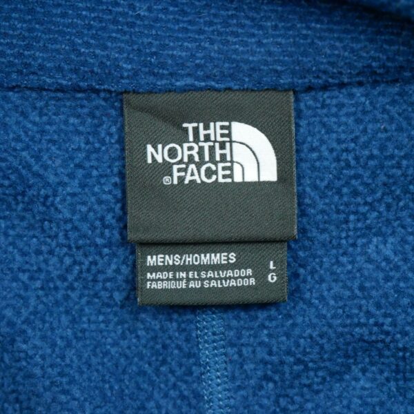 Pull polaires homme manches longues bleu The North Face Col Montant QWE3572