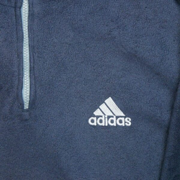 Pull polaires homme manches longues marine Adidas Col Montant QWE1107