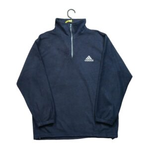 Pull polaires homme manches longues marine Adidas Col Montant QWE1107