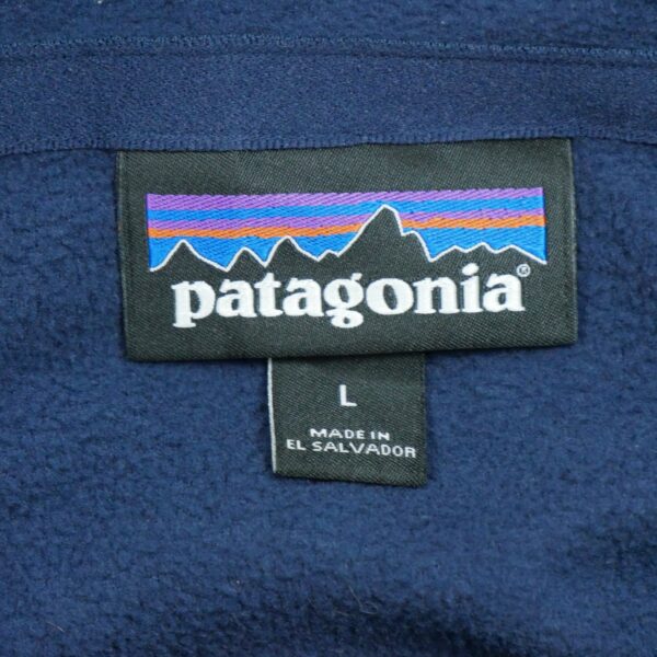 Pull polaires homme manches longues marine Patagonia Col Montant QWE3346