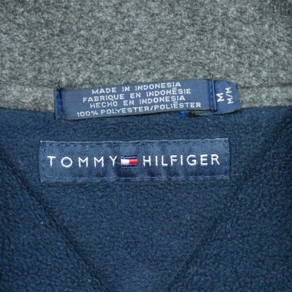 Pull polaires homme manches longues marine Tommy Hilfiger Col Montant QWE3387