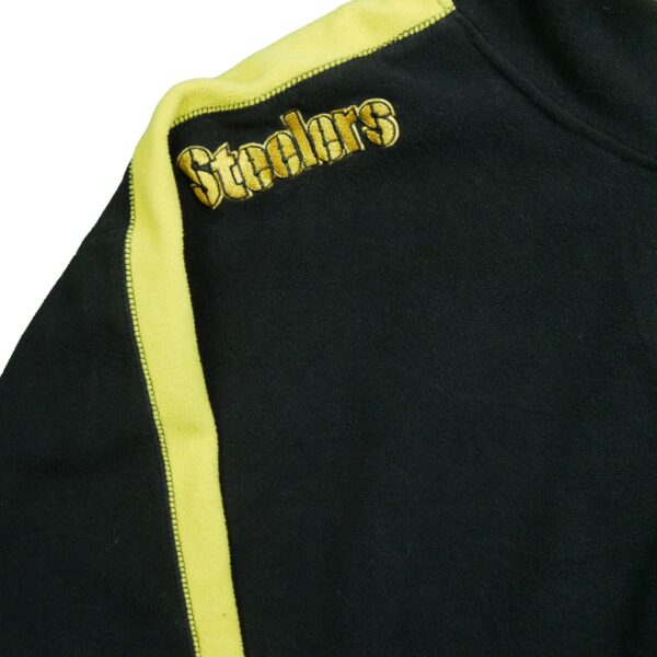 Pull polaires homme manches longues noir NFL Team Apparel Col Montant Equipe Pittsburgh Steelers QWE3837