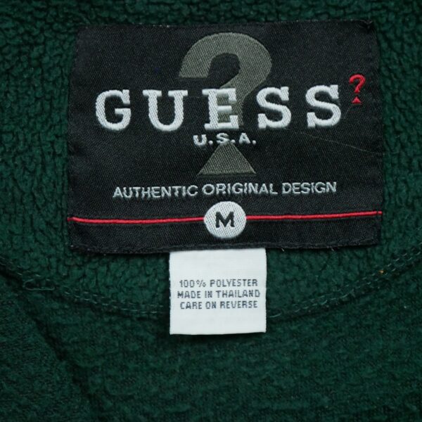 Pull polaires homme manches longues vert Guess Col Montant QWE0612