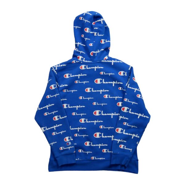 Sweat a capuche enfant manches longues bleu Champion Motif a motifs Col Rond QWE1619