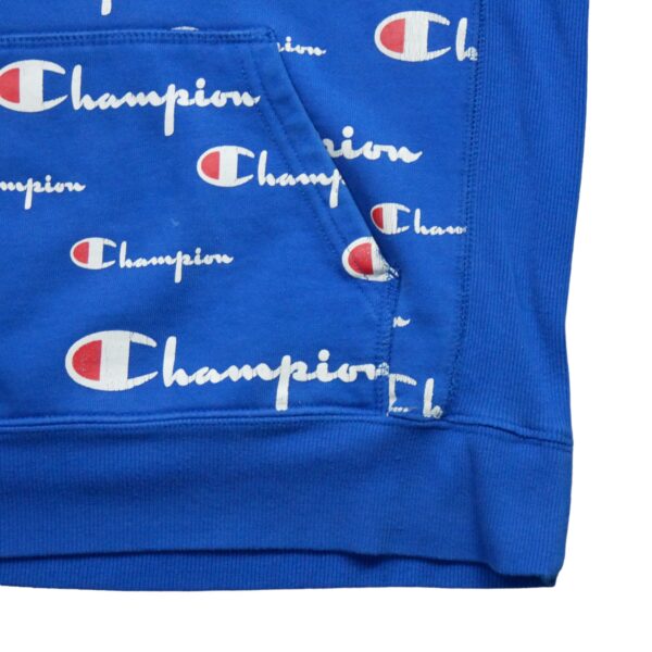 Sweat a capuche enfant manches longues bleu Champion Motif a motifs Col Rond QWE1619