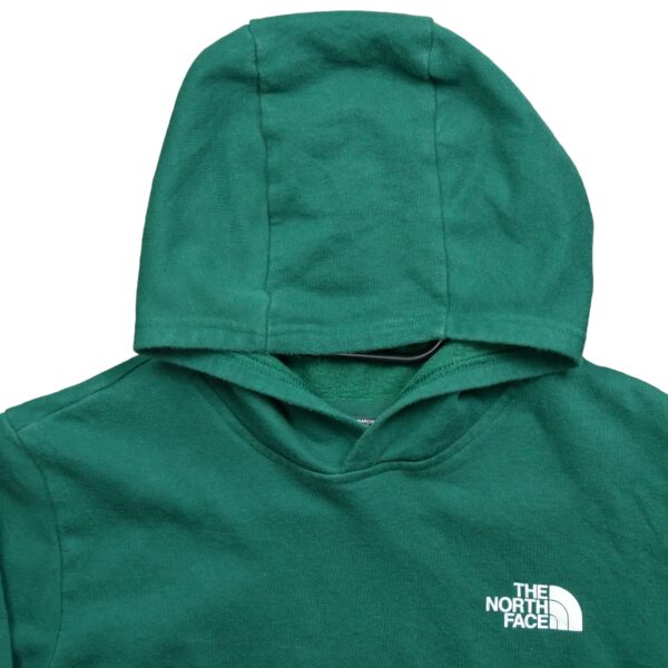 Sweat a capuche enfant manches longues vert The North Face Motif imprime Col Rond QWE1001