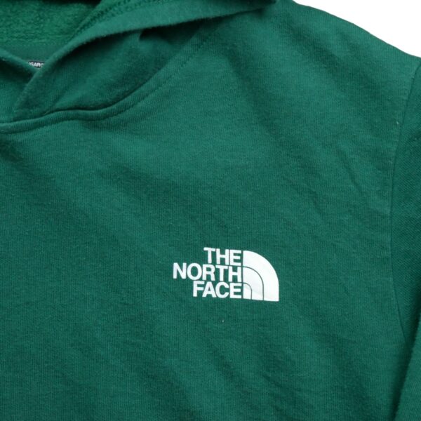 Sweat a capuche enfant manches longues vert The North Face Motif imprime Col Rond QWE1001