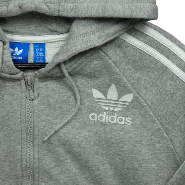 Sweat a capuche femme manches longues gris Adidas Col Montant QWE3586