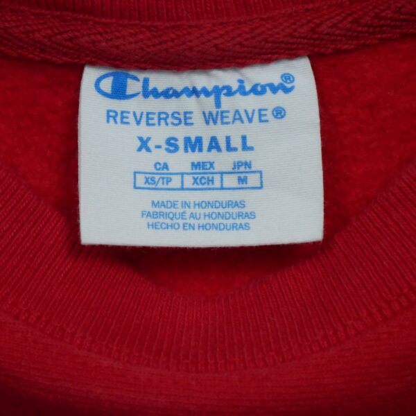 Sweat a capuche femme manches longues rouge Champion Col Rond QWE3712