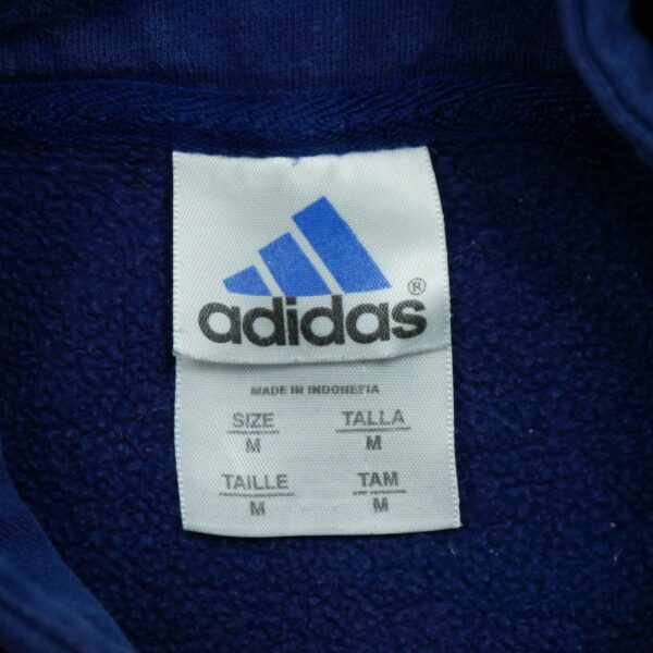 Sweat a capuche homme manches longues bleu Adidas Col Rond QWE1024