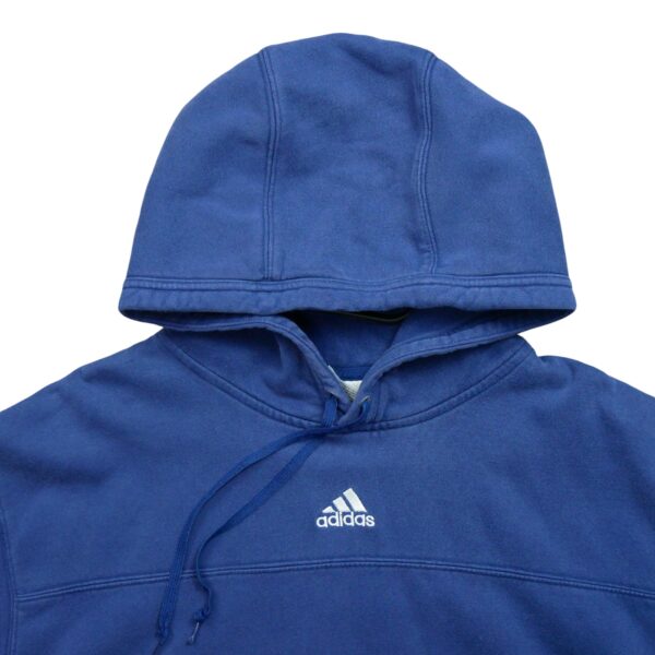 Sweat a capuche homme manches longues bleu Adidas Col Rond QWE1024