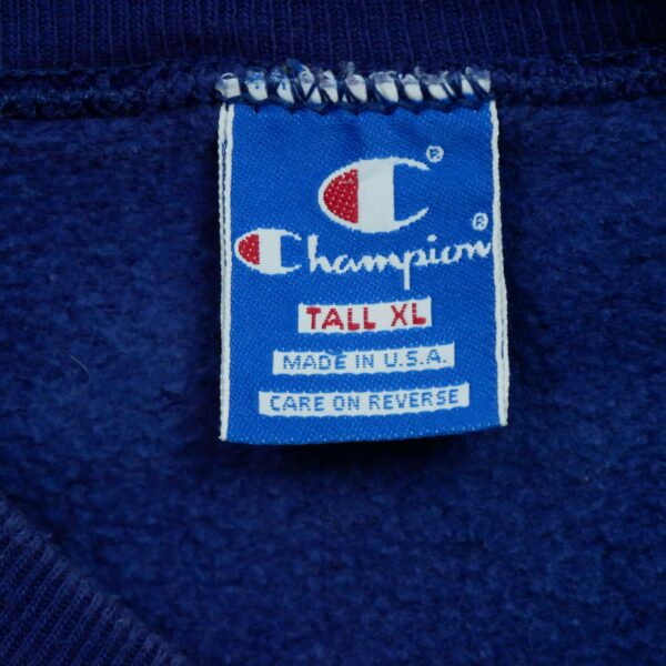 Sweat a capuche homme manches longues bleu Champion Col Rond QWE0547